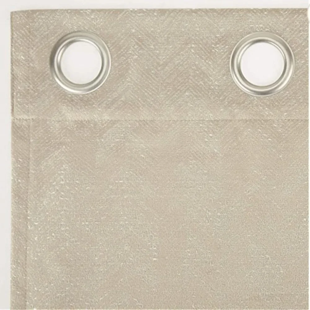 Sun Zero Pasqual 2 Chevron Thermal 100% Blackout Grommet Panels Curtain 52 X 96